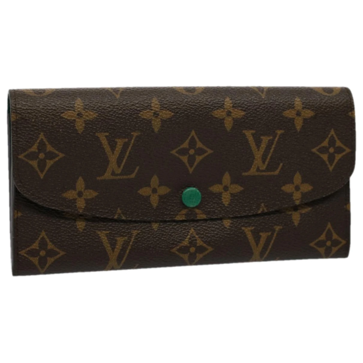 Pre-owned Louis Vuitton Cloth Wallet In Green