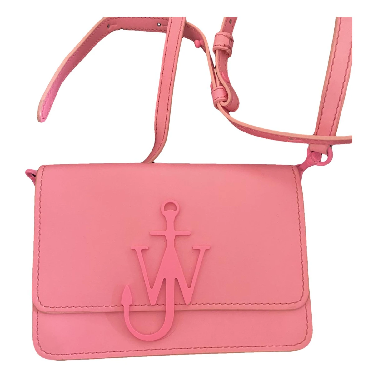 Pre-owned Jw Anderson Leather Crossbody Bag In Pink