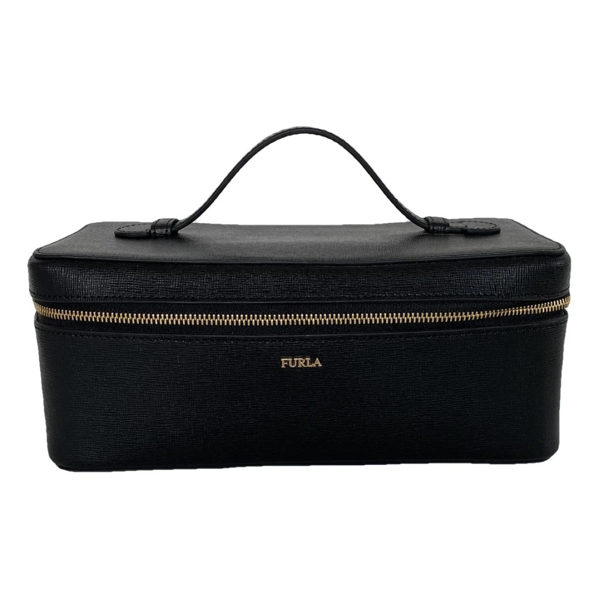 Pre-owned Furla Leather Purse In Black