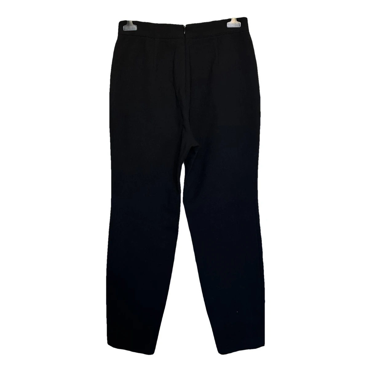 Pre-owned Alexander Mcqueen Wool Slim Pants In Black