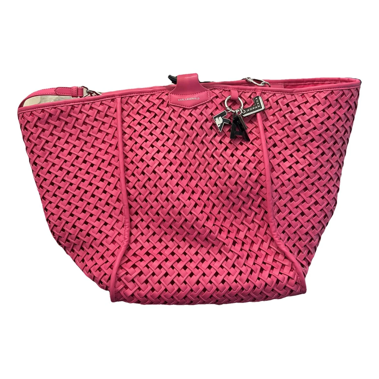 Pre-owned Karl Lagerfeld Travel Bag In Pink