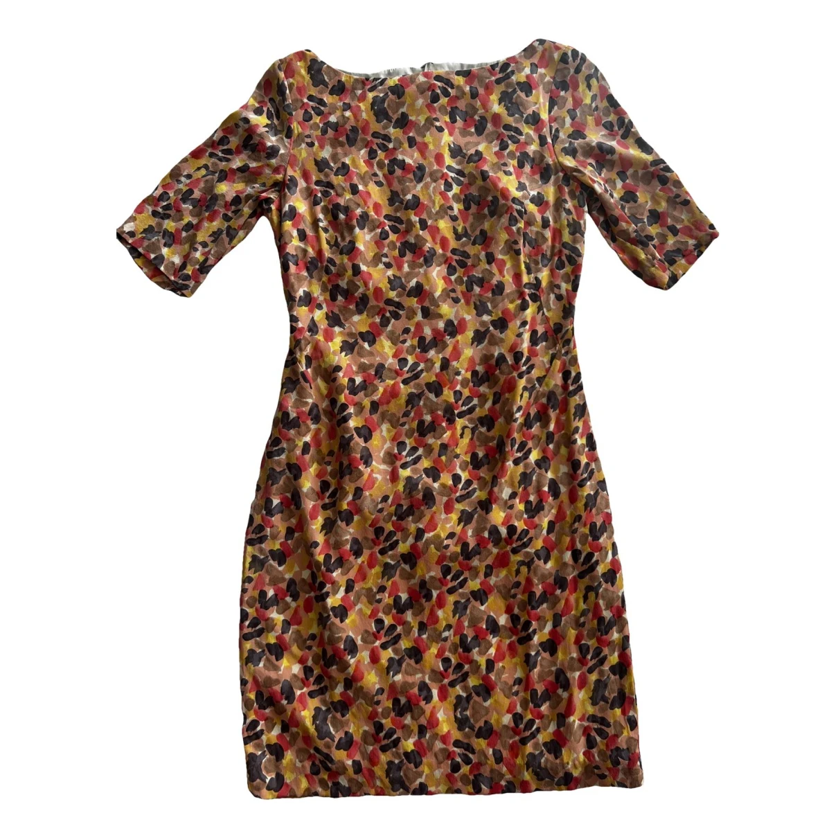 Pre-owned Lk Bennett Silk Mid-length Dress In Multicolour