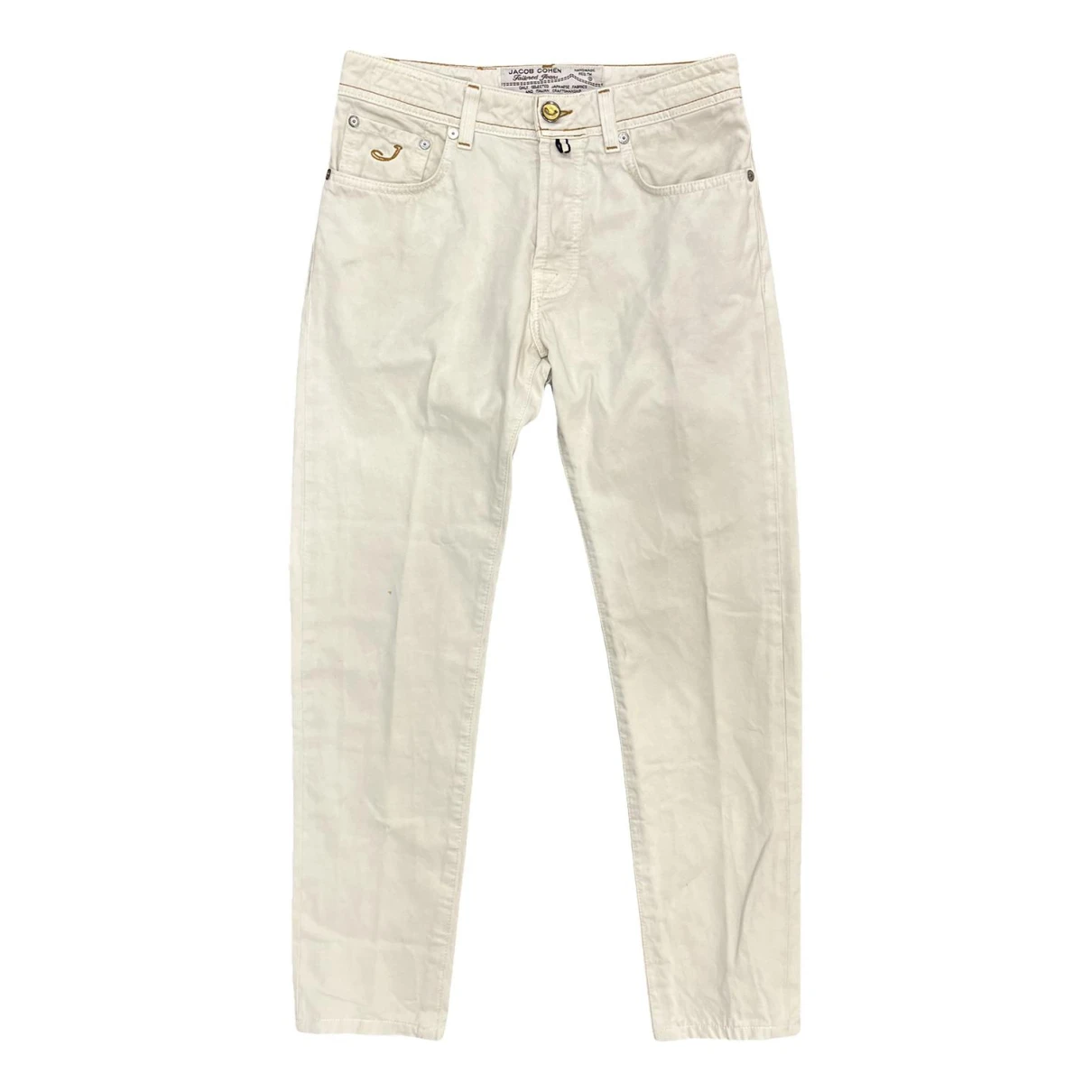 Pre-owned Jacob Cohen Trousers In White