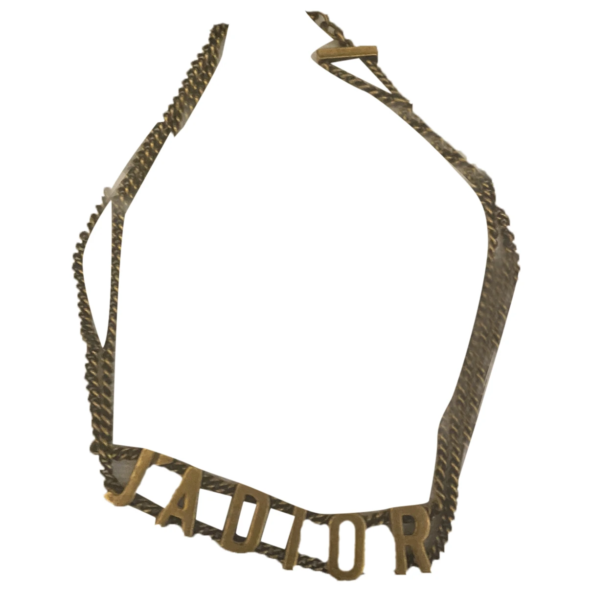 Pre-owned Dior Necklace In Metallic
