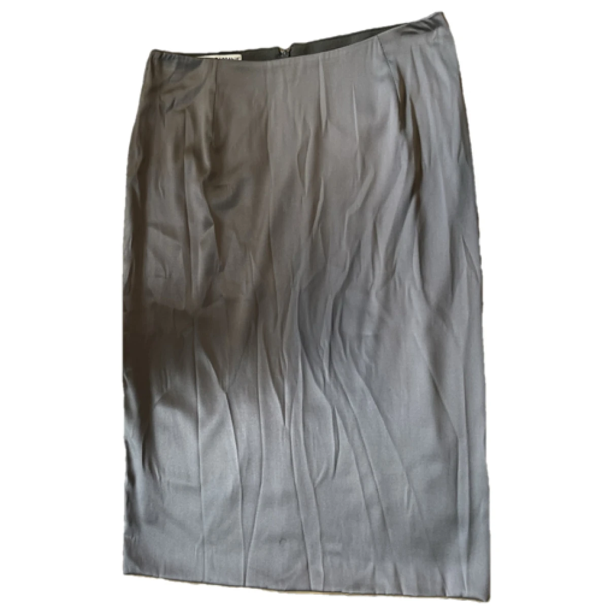 Pre-owned Dolce & Gabbana Silk Mid-length Skirt In Silver