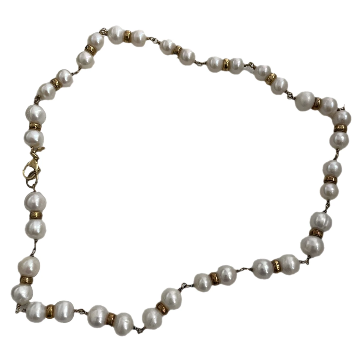 Pre-owned Moma Silver Necklace In Gold