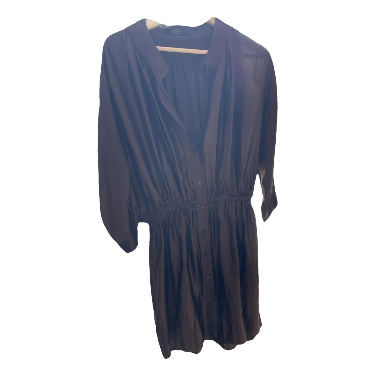 Pre-owned Burberry Silk Dress In Brown