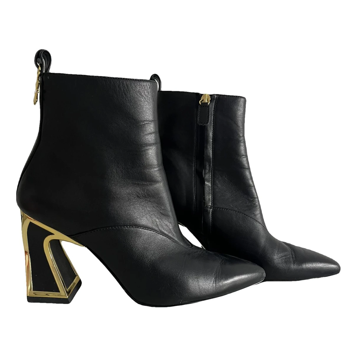Pre-owned Kat Maconie Leather Boots In Black