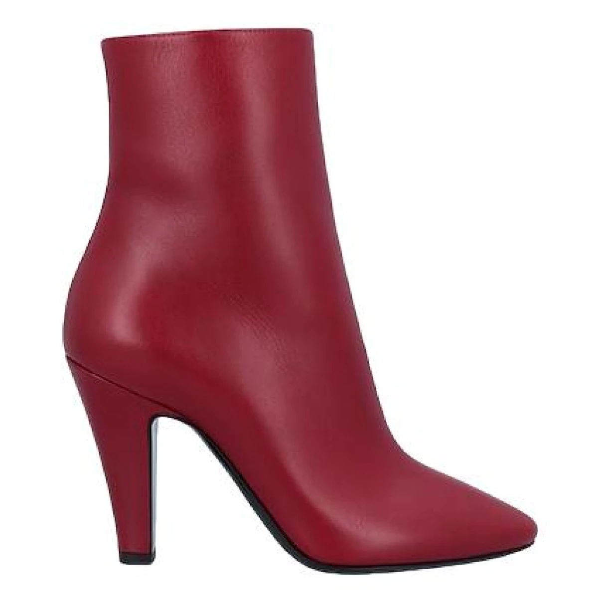 Pre-owned Saint Laurent Leather Boots In Red