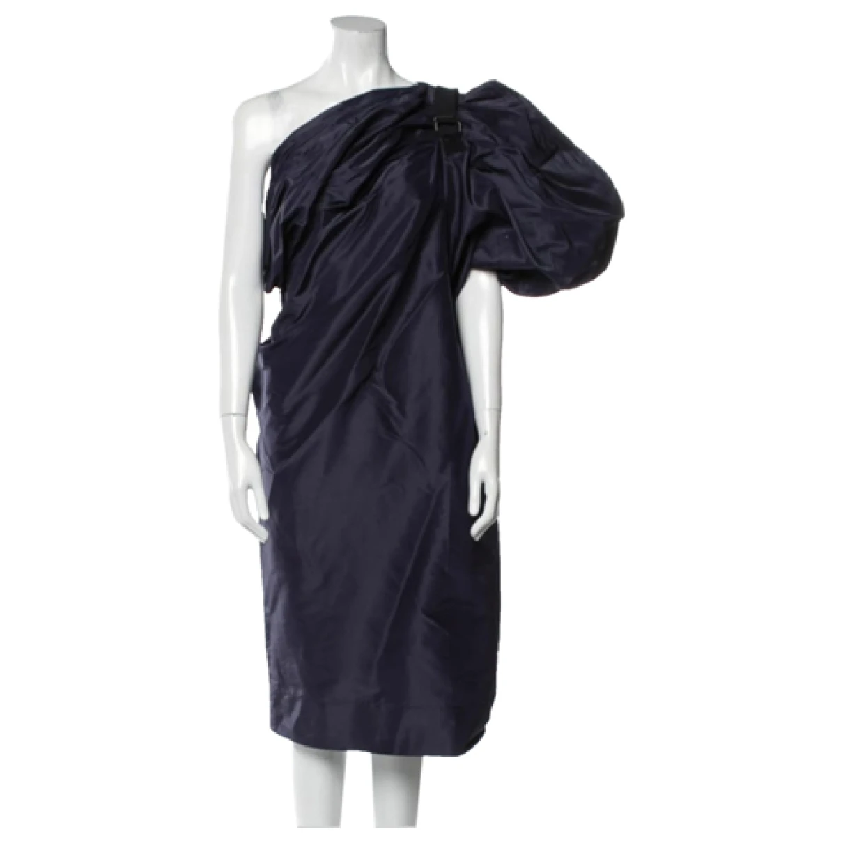 Pre-owned Bottega Veneta Silk Dress In Black