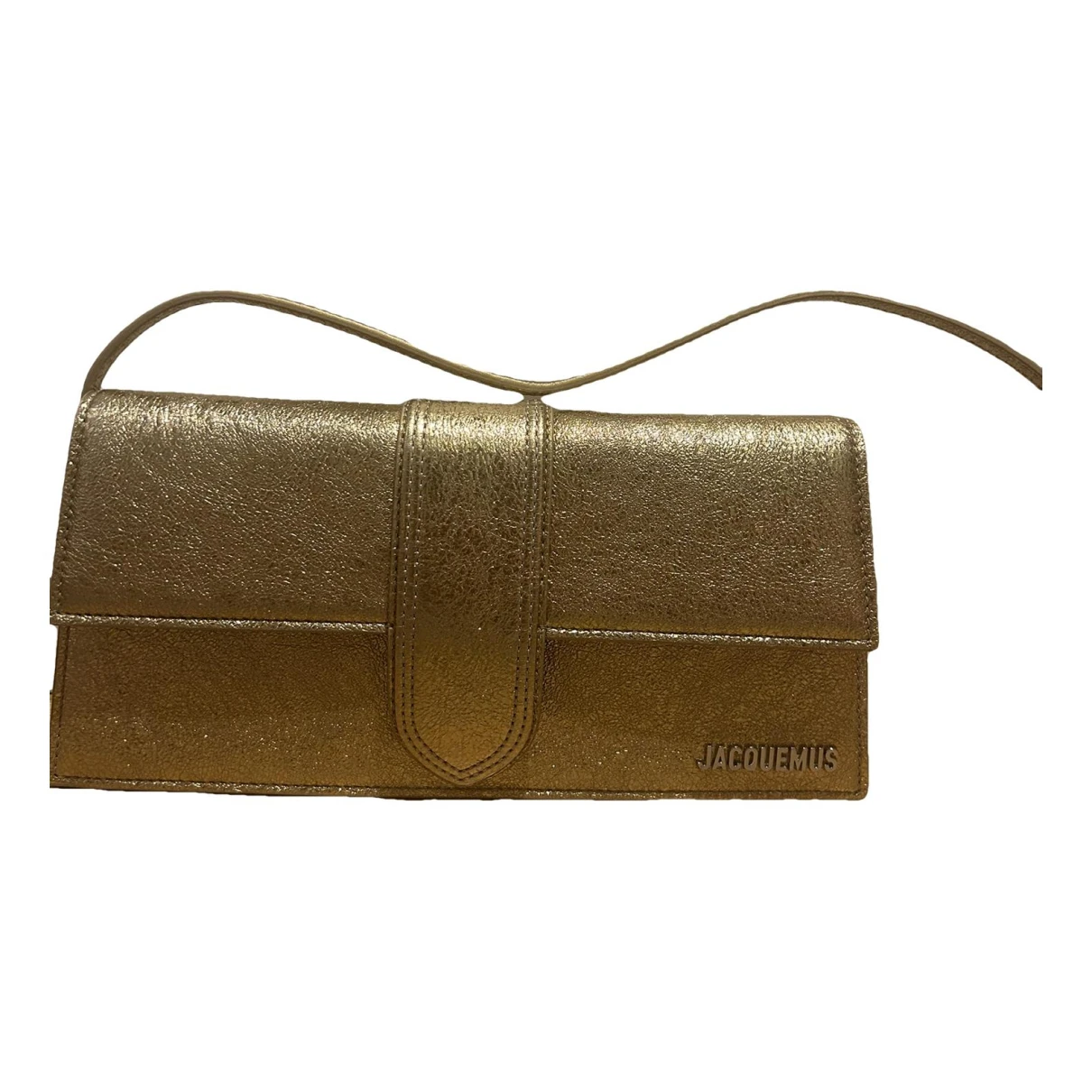 Pre-owned Jacquemus Leather Handbag In Gold