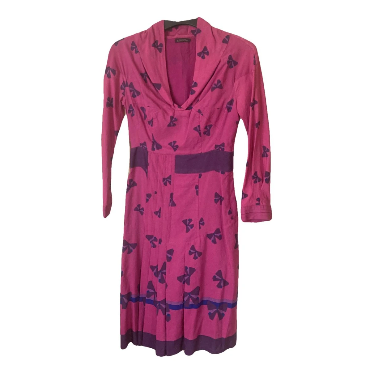 Pre-owned Ballantyne Wool Mid-length Dress In Pink