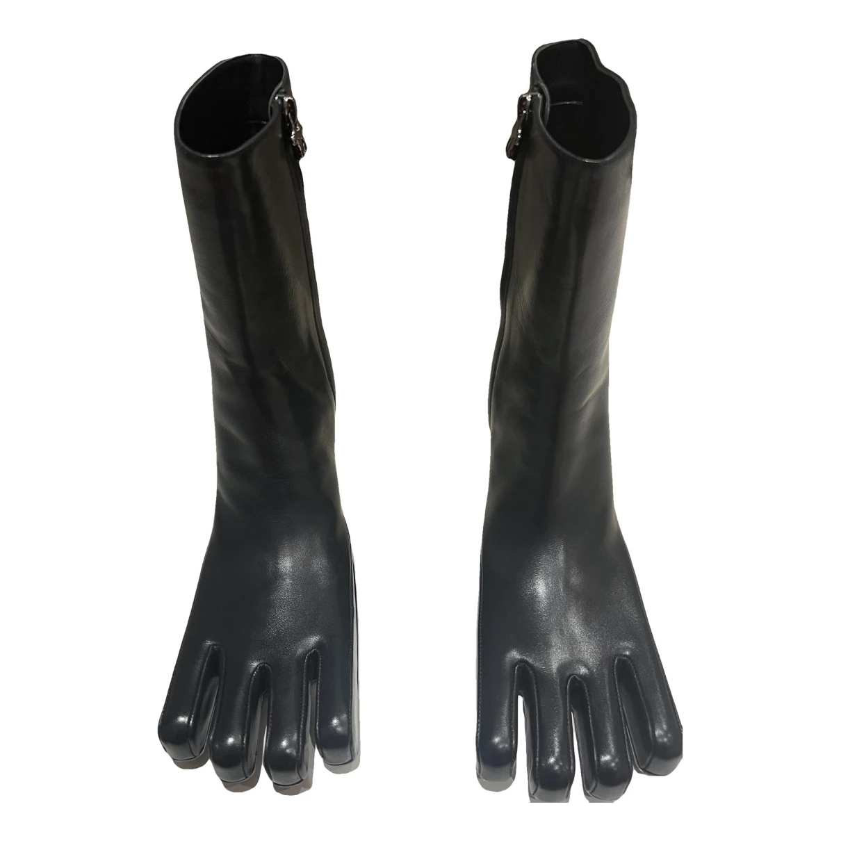 Pre-owned Avavav Leather Boots In Black