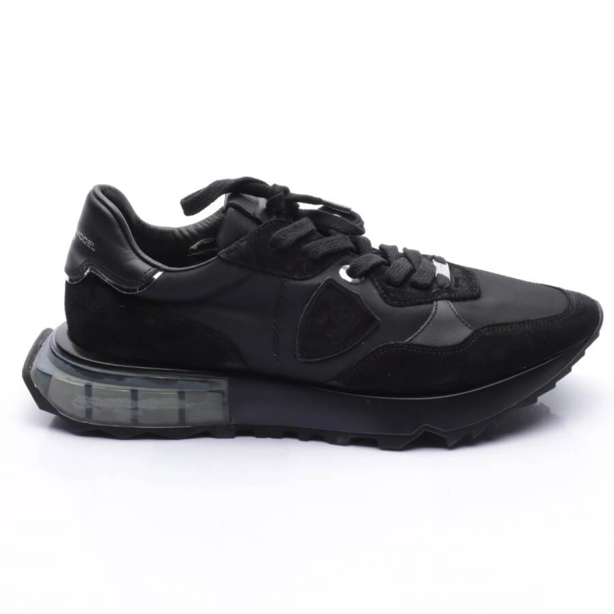 Pre-owned Philippe Model Leather High Trainers In Black