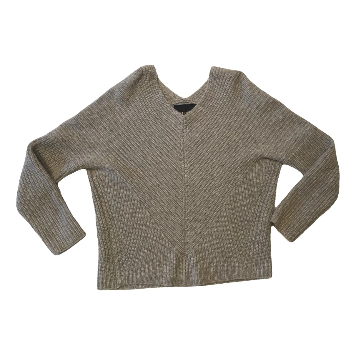 Pre-owned Maje Cashmere Jumper In Grey