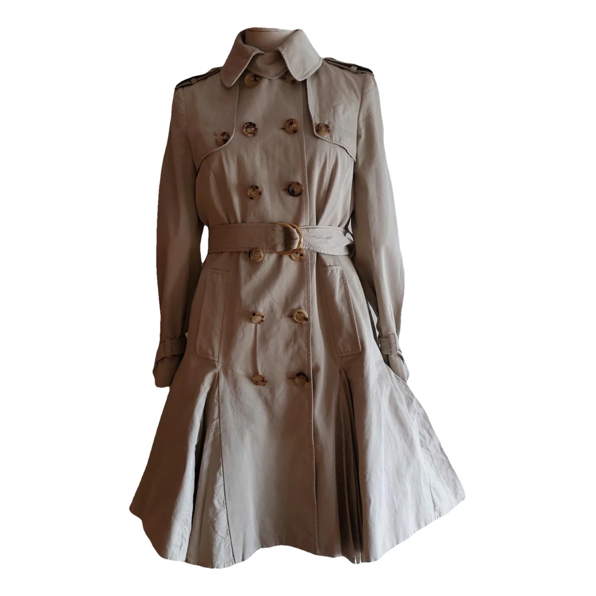 Pre-owned Moschino Cheap And Chic Coat In Beige