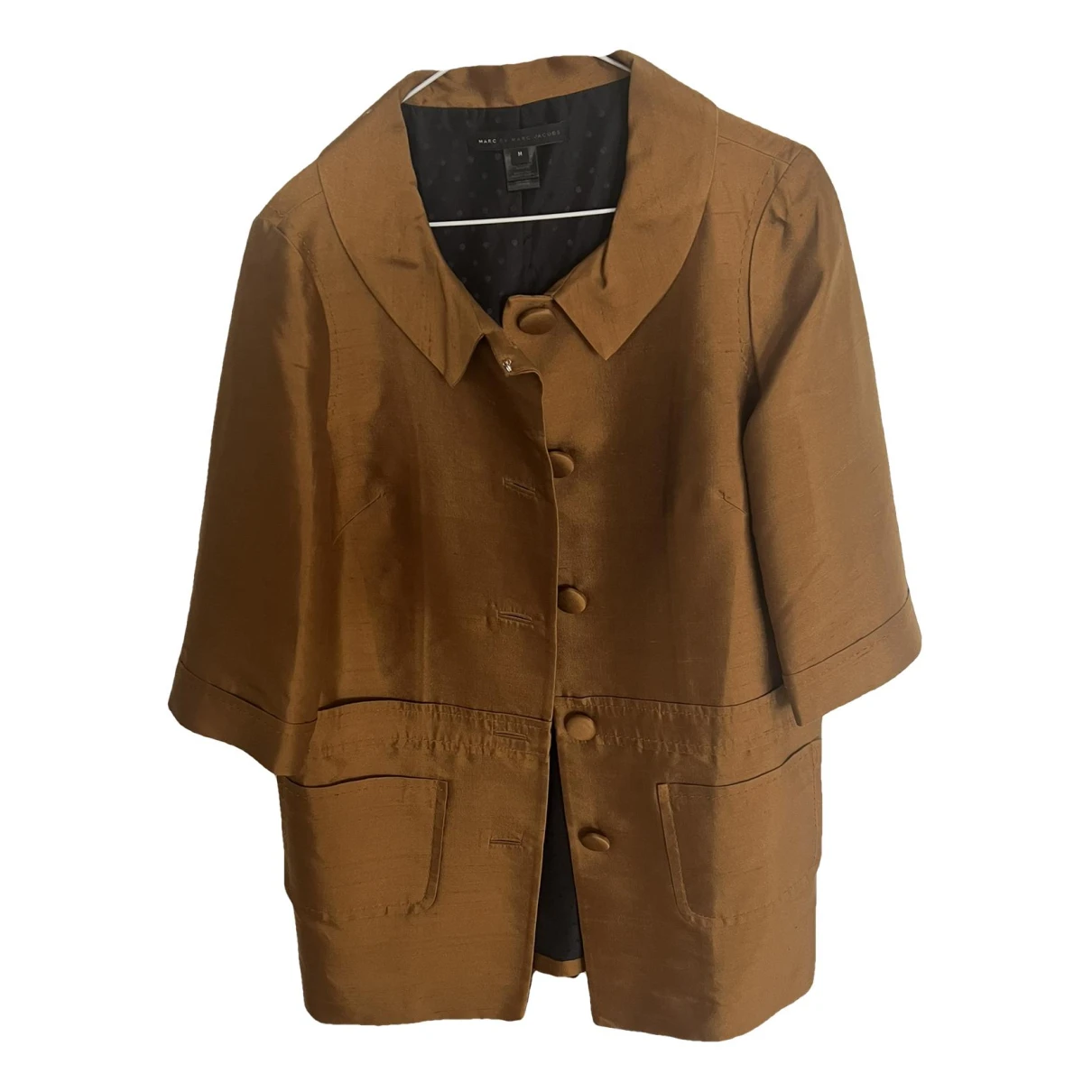 Pre-owned Marc By Marc Jacobs Silk Coat In Brown