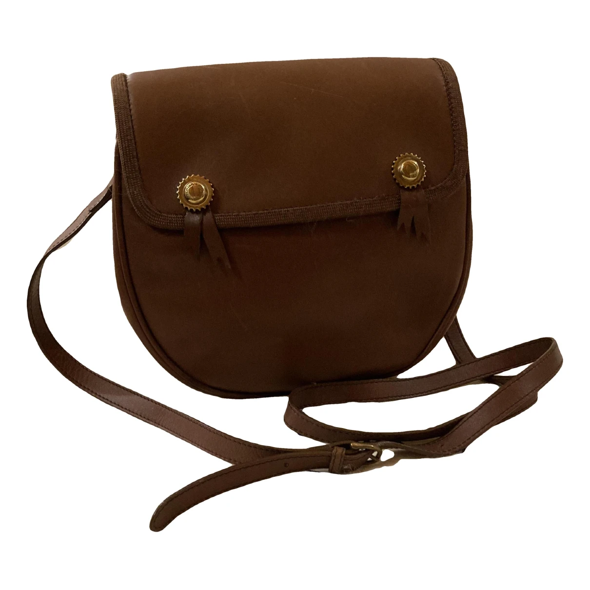 Pre-owned Prada Leather Crossbody Bag In Brown