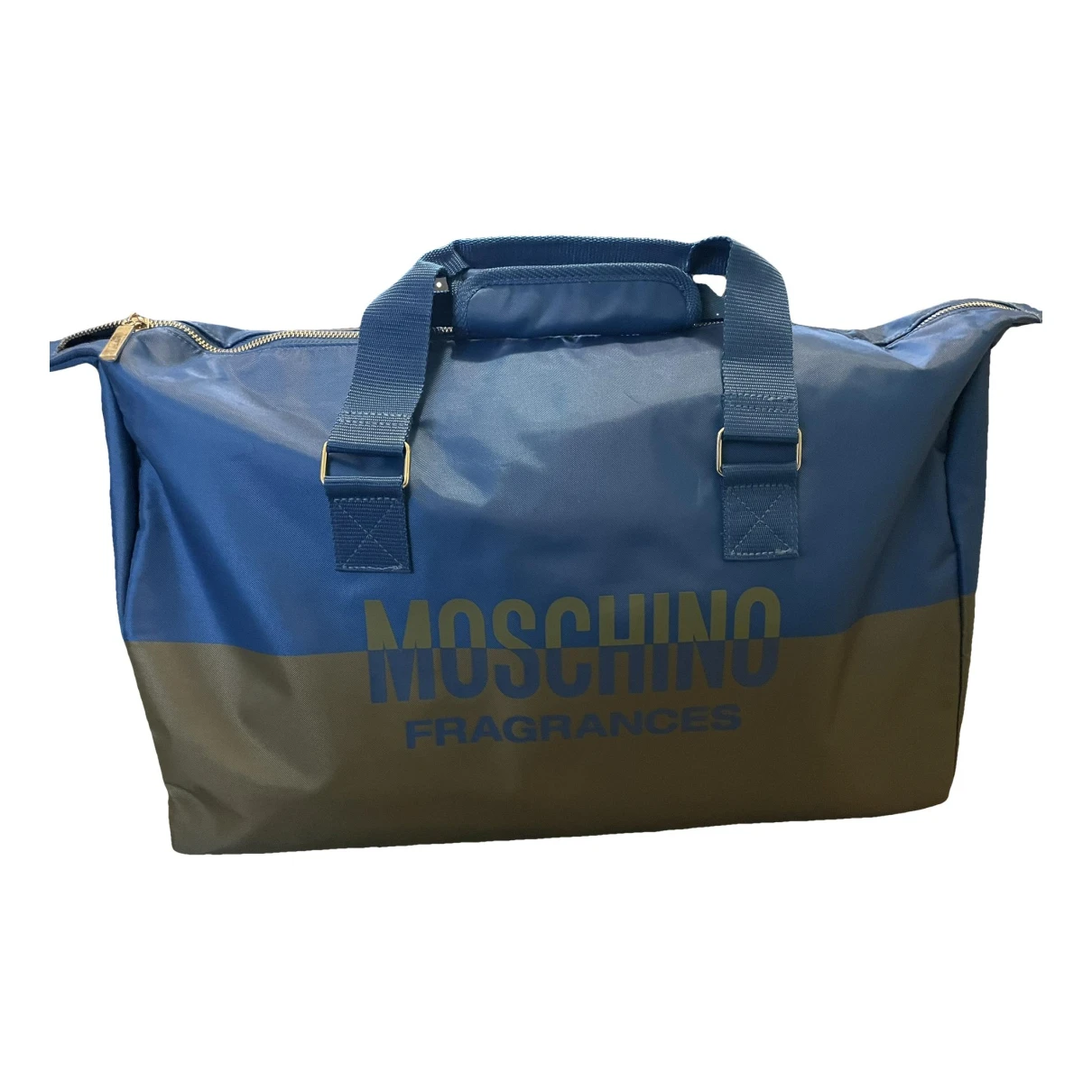 Pre-owned Moschino Travel Bag In Blue