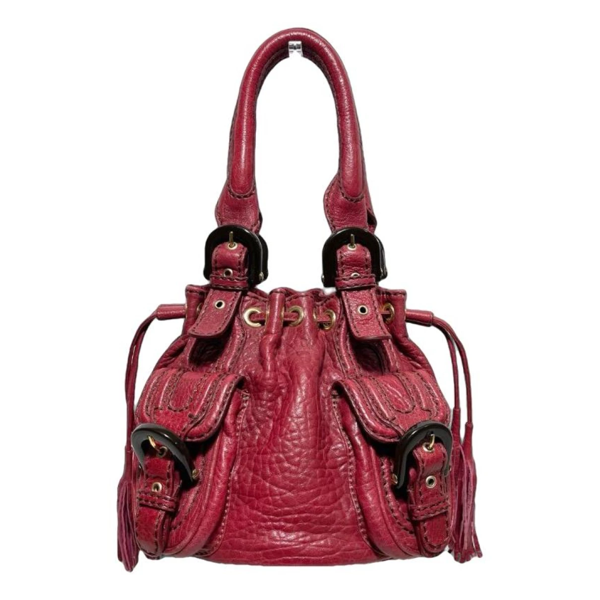 Pre-owned Kenzo Leather Handbag In Pink