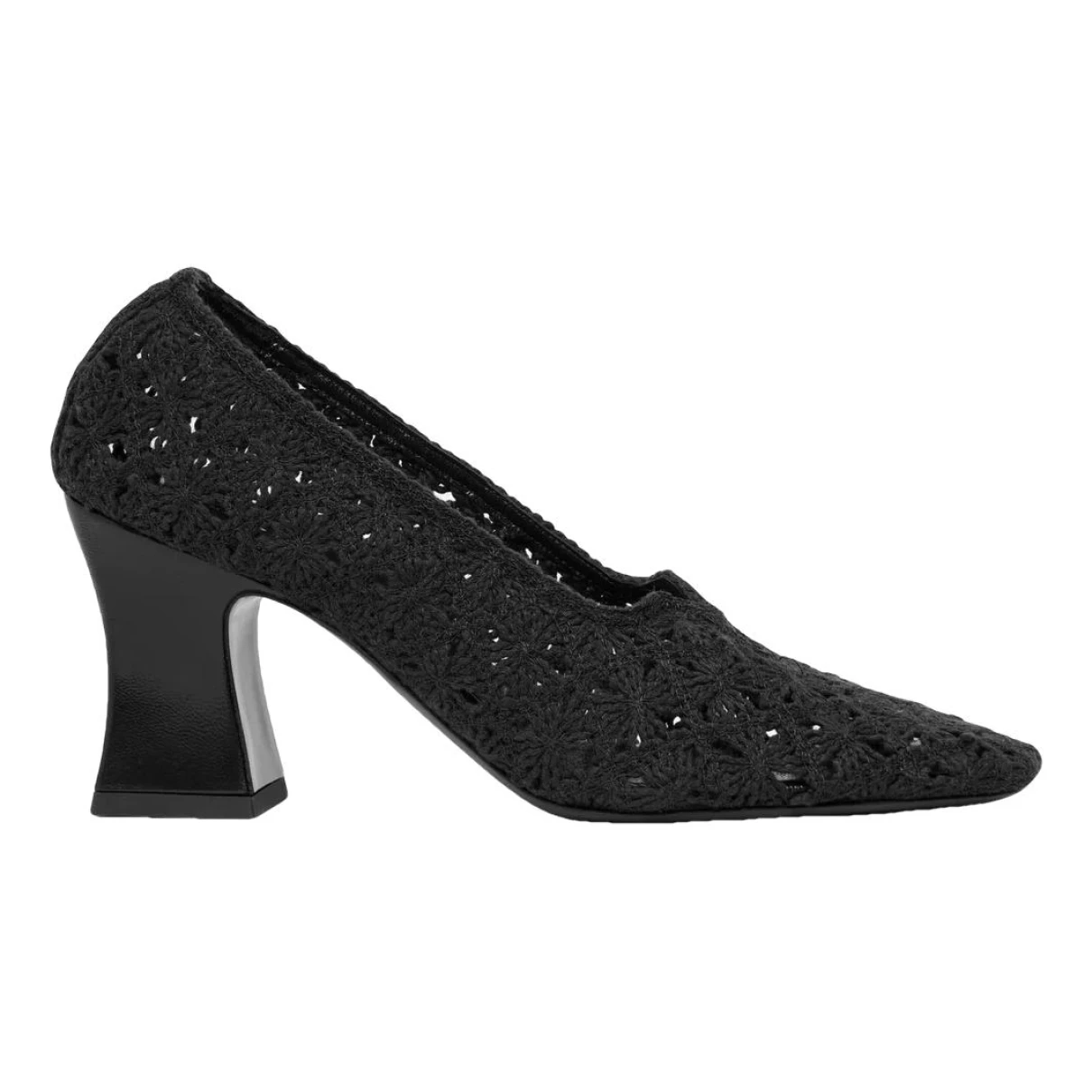 Pre-owned The Row Cloth Heels In Black