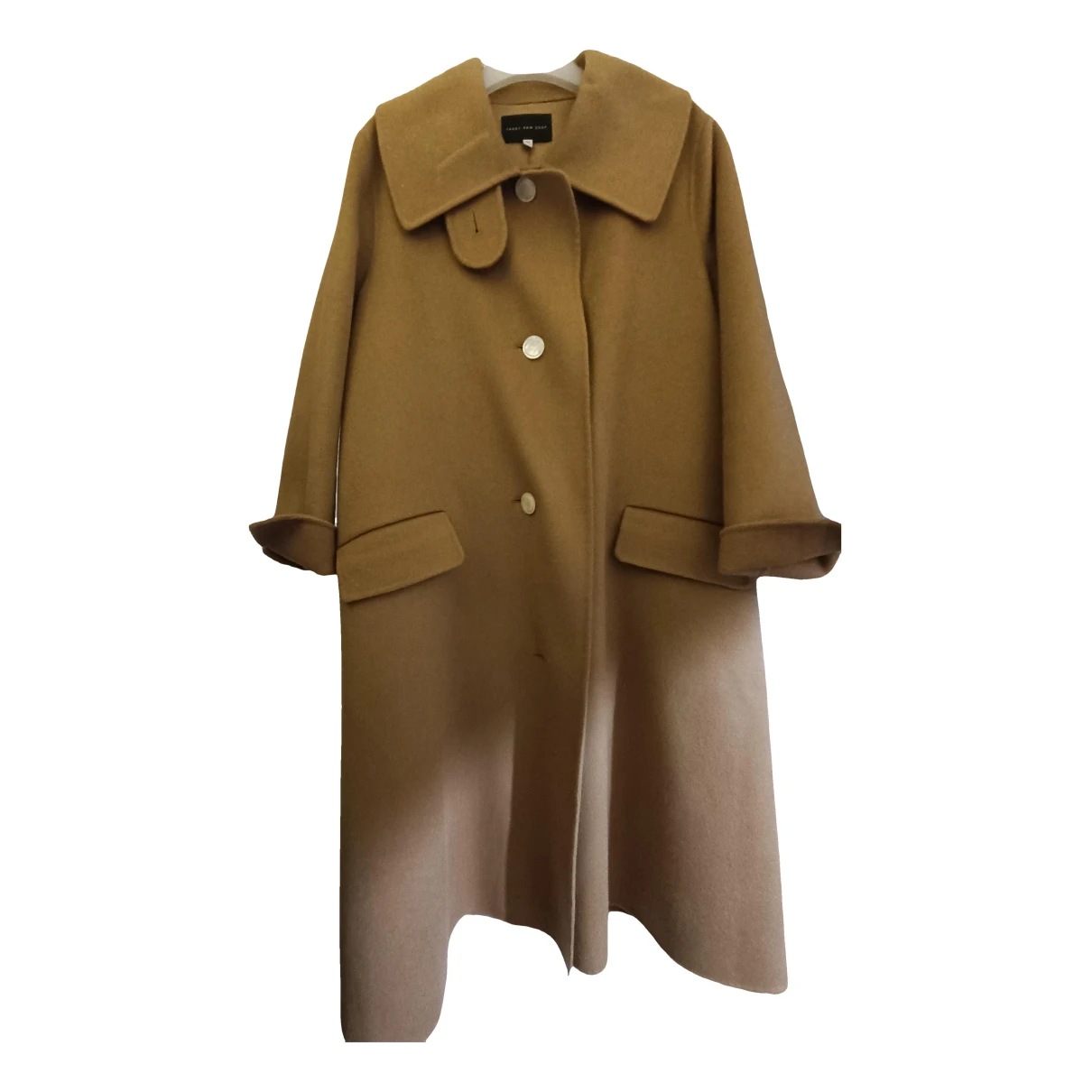 Pre-owned Front Row Shop Wool Coat In Camel