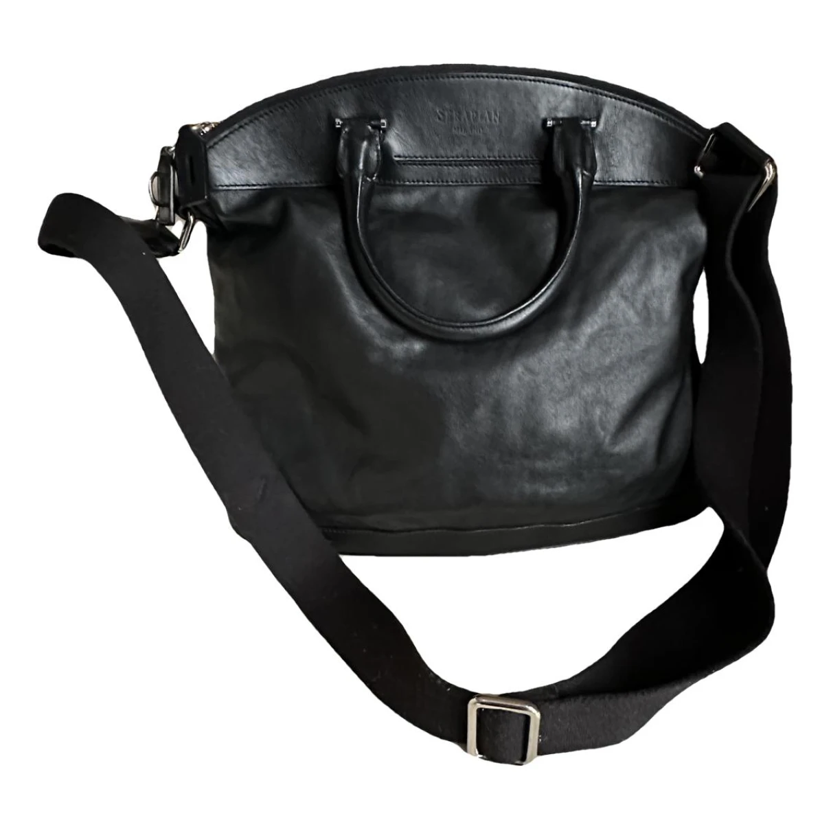 Pre-owned Serapian Leather Bag In Black