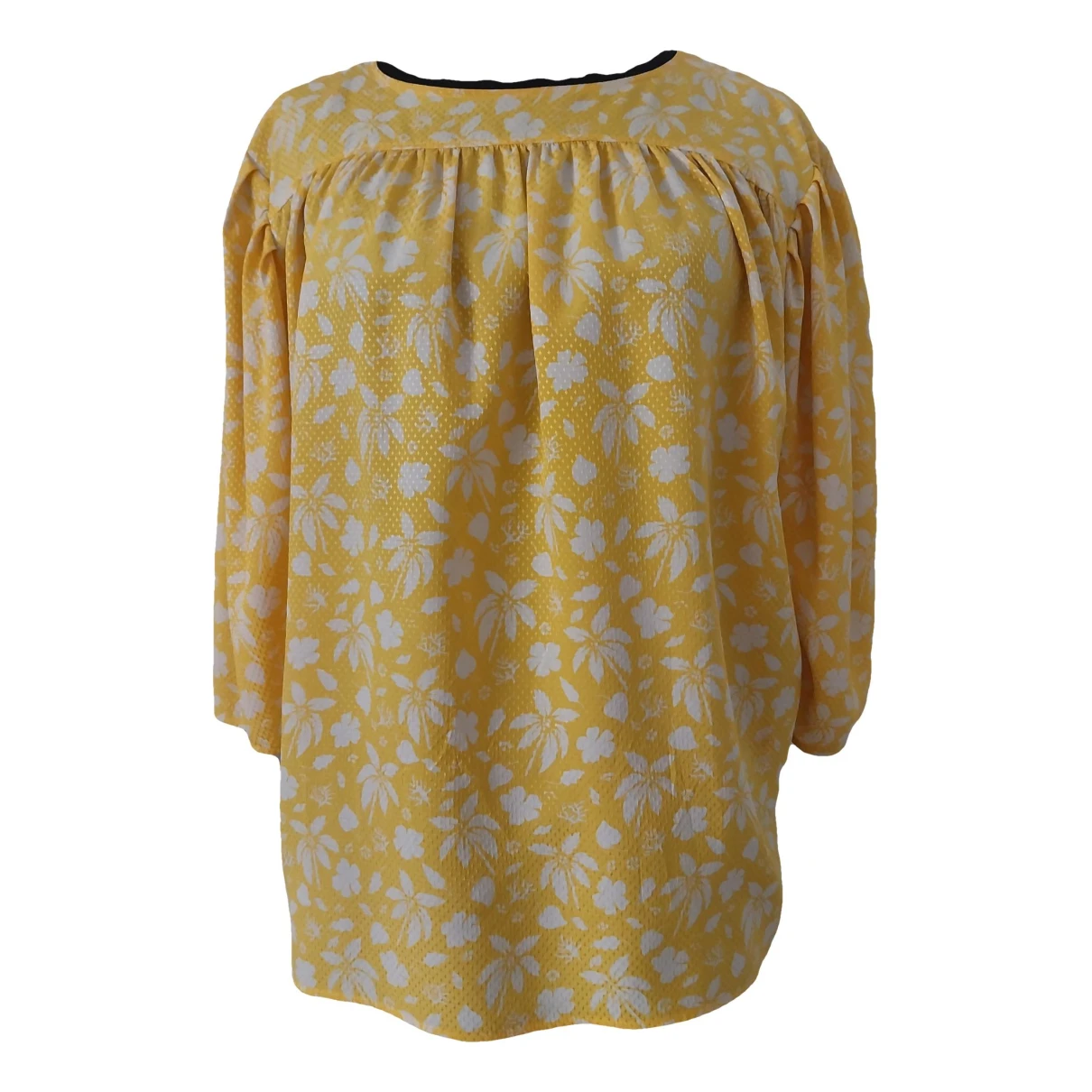 Pre-owned Emanuel Ungaro Silk Blouse In Yellow