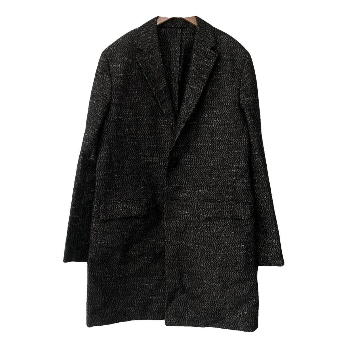 Pre-owned Balenciaga Linen Jacket In Anthracite