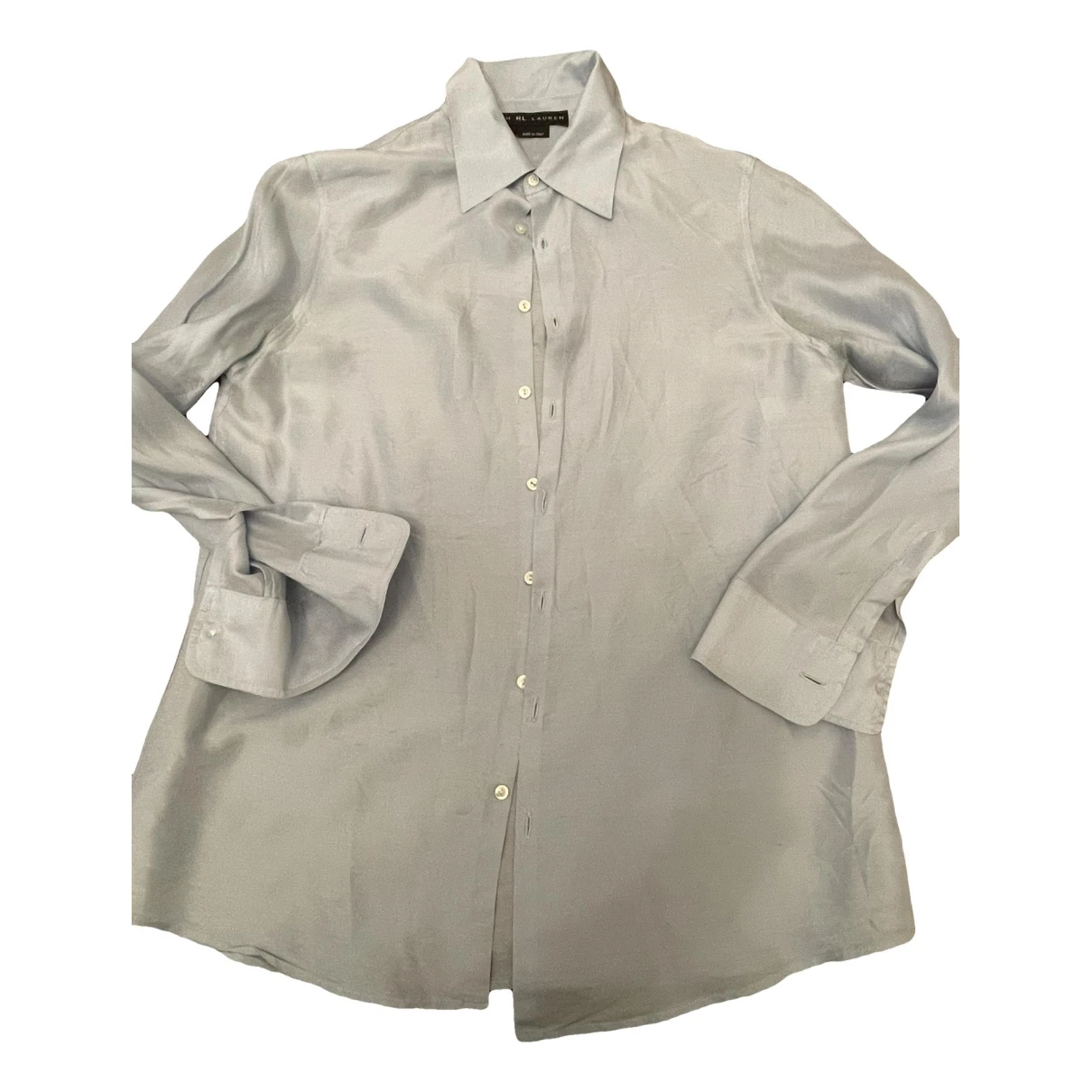 Pre-owned Ralph Lauren Silk Shirt In Navy