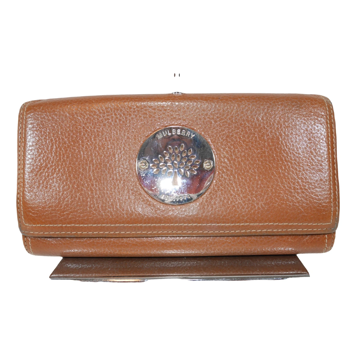 Pre-owned Mulberry Leather Clutch Bag In Brown