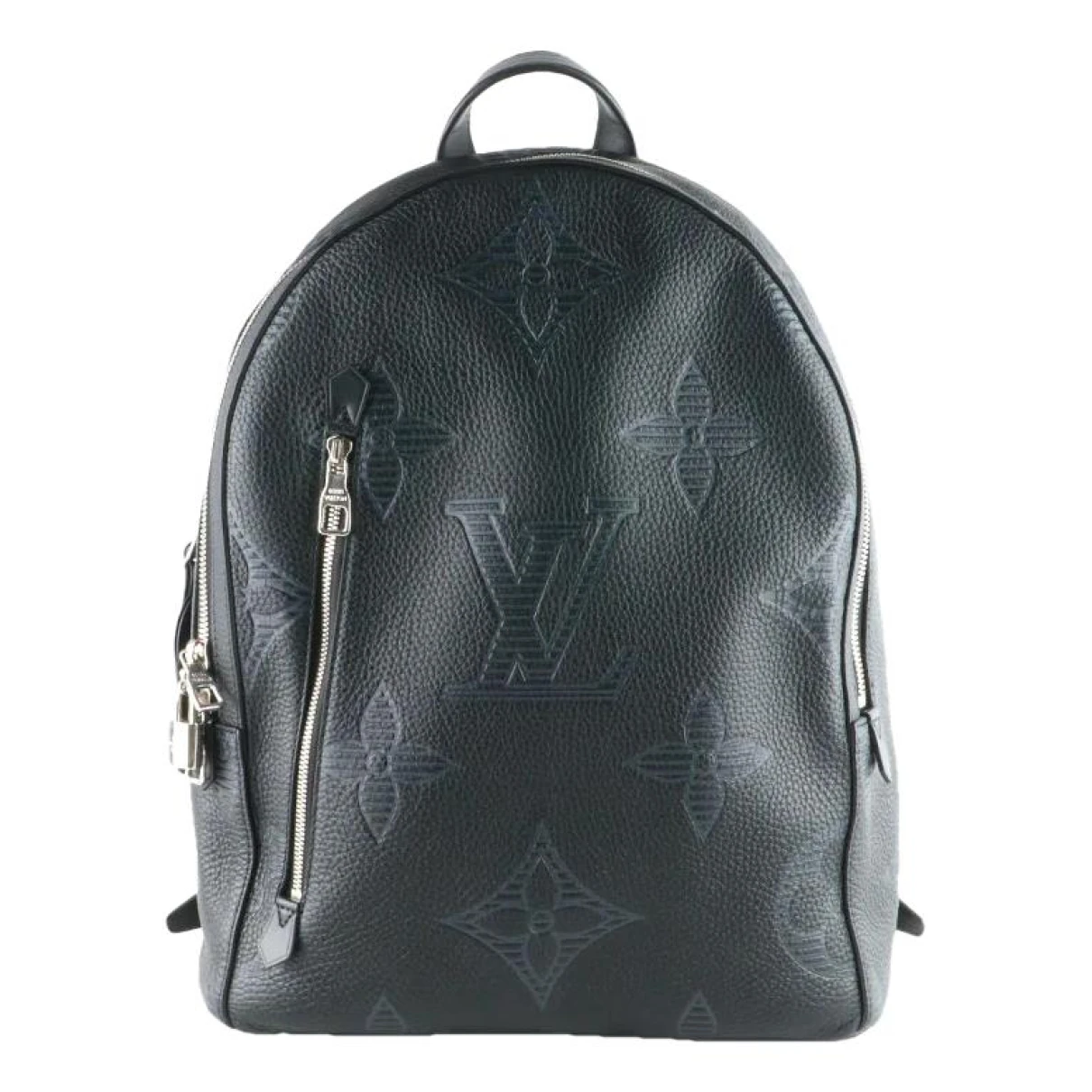 Pre-owned Louis Vuitton Christopher Backpack Leather Bag In Black