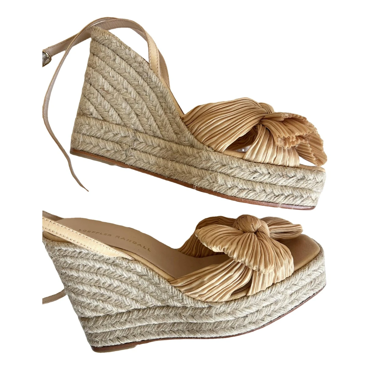 Pre-owned Loeffler Randall Leather Espadrilles In Other