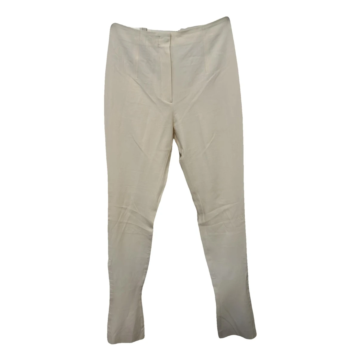 Pre-owned Jacquemus Trousers In Ecru