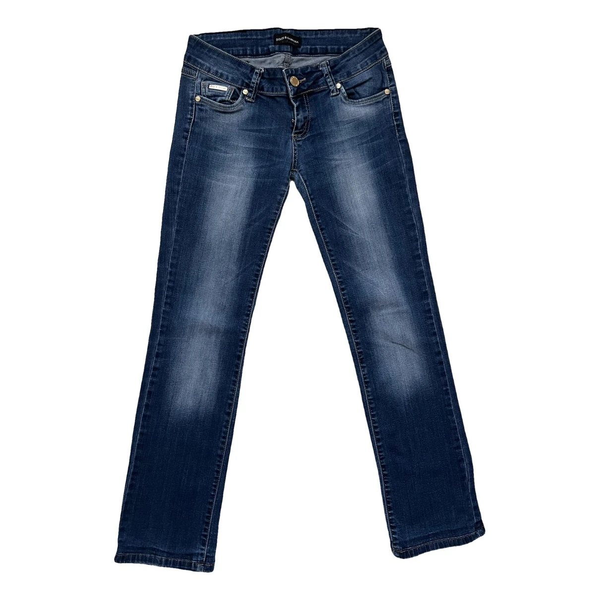 Pre-owned Dolce & Gabbana Slim Jeans In Blue