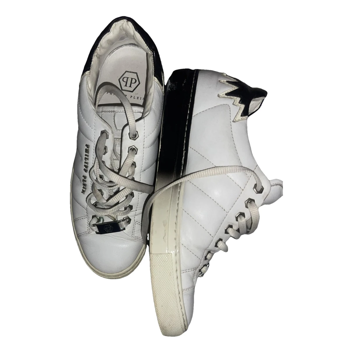 Pre-owned Philipp Plein Low Trainers In White