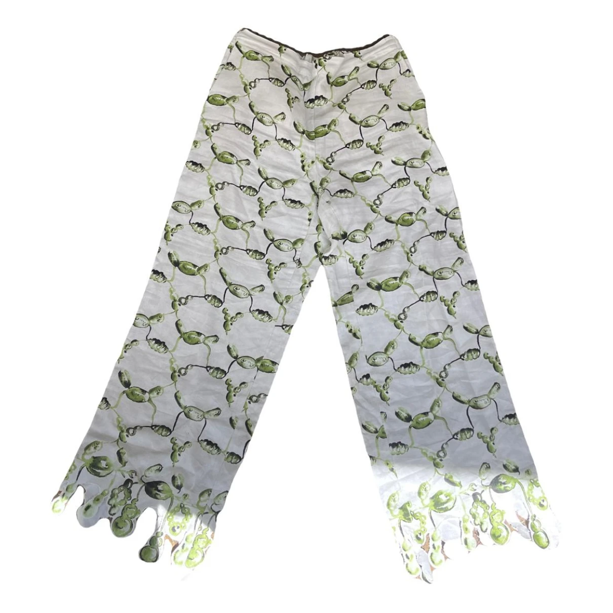 Pre-owned Rosie Assoulin Trousers In Green