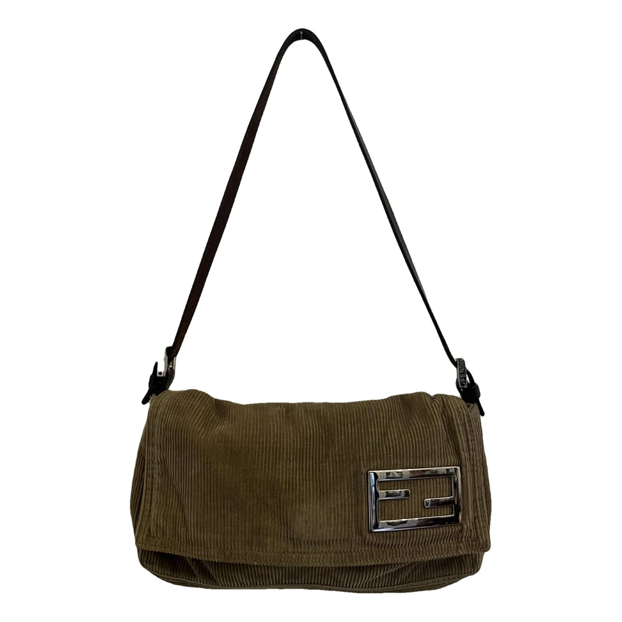 Pre-owned Fendi Baguette Clutch Bag In Beige
