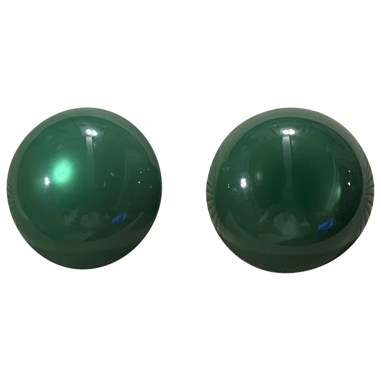Pre-owned Emporio Armani Earrings In Green