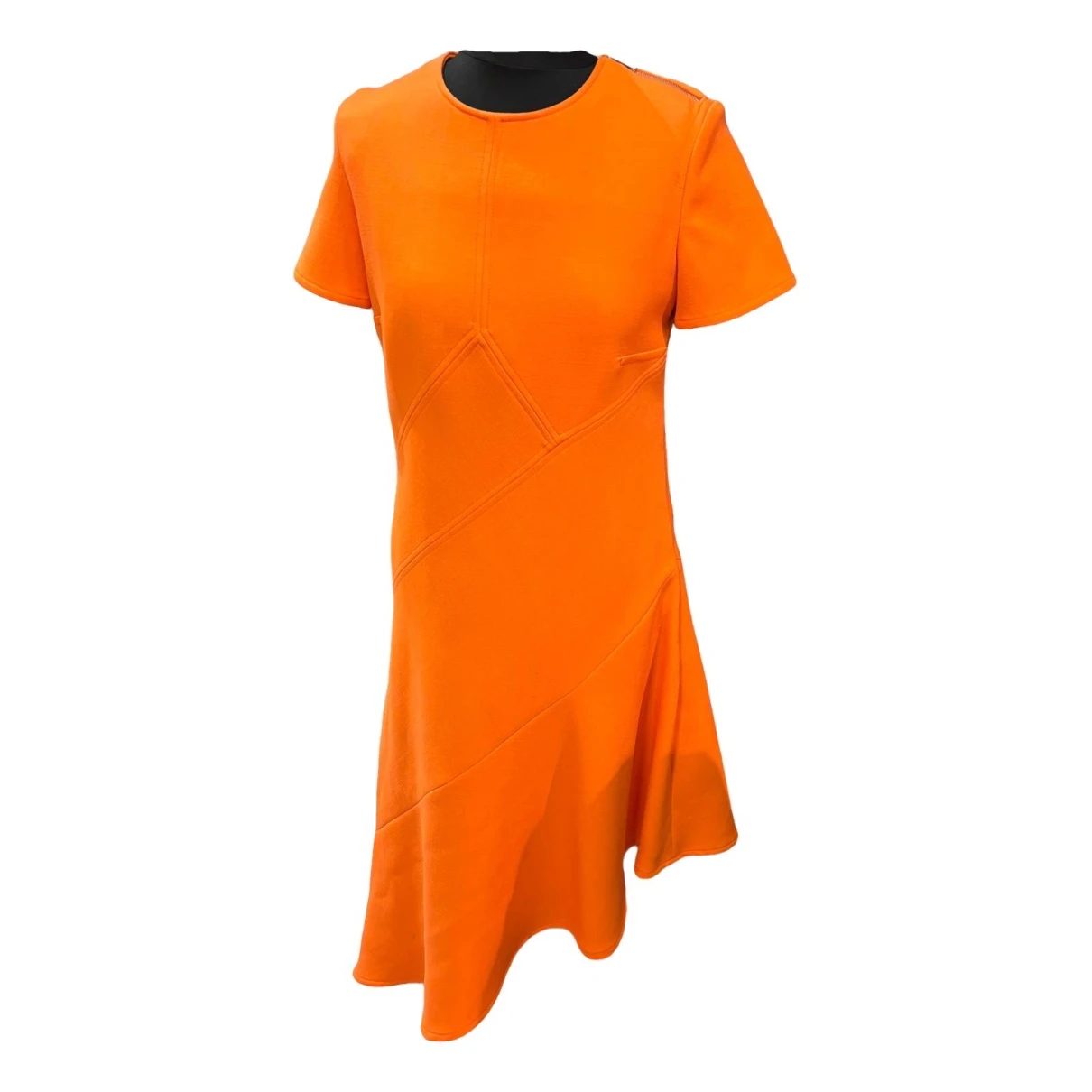 Pre-owned Courrèges Wool Maxi Dress In Orange
