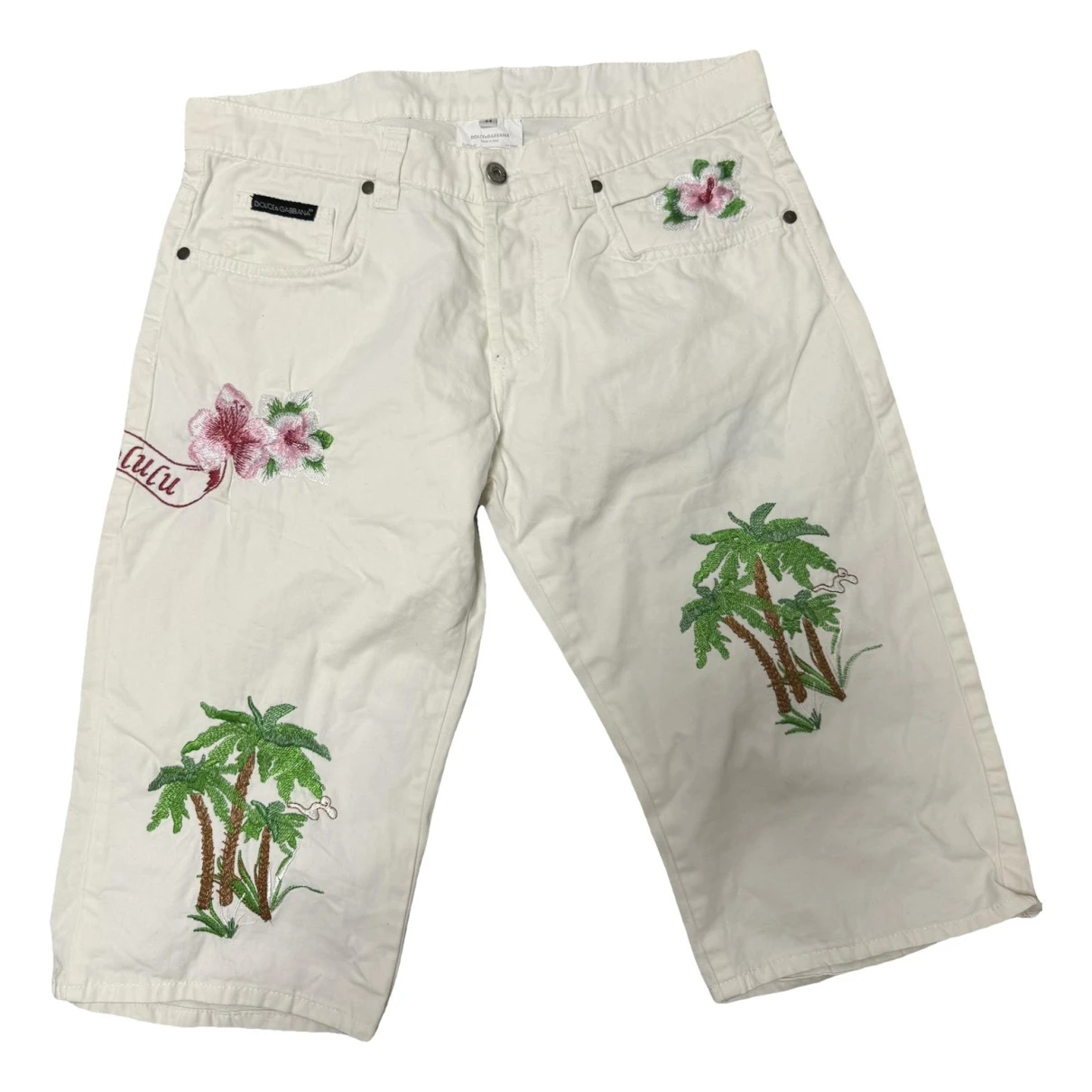 Pre-owned Dolce & Gabbana Short Pants In White
