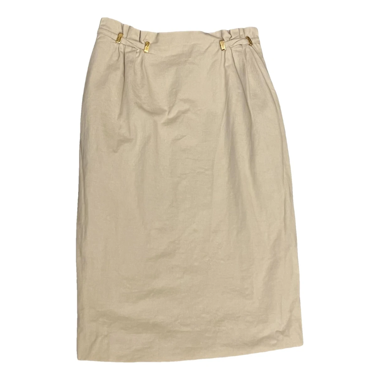 Pre-owned Ferragamo Mid-length Skirt In Beige
