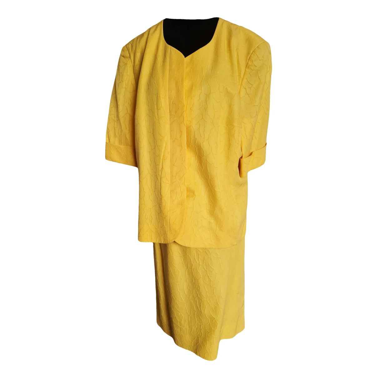 Pre-owned Akris Silk Dress In Yellow