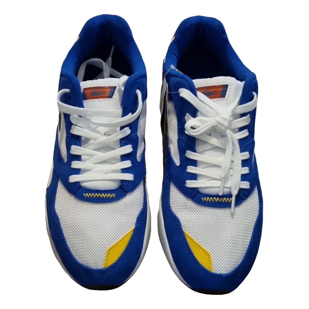 Pre-owned Lacoste Cloth High Trainers In Blue