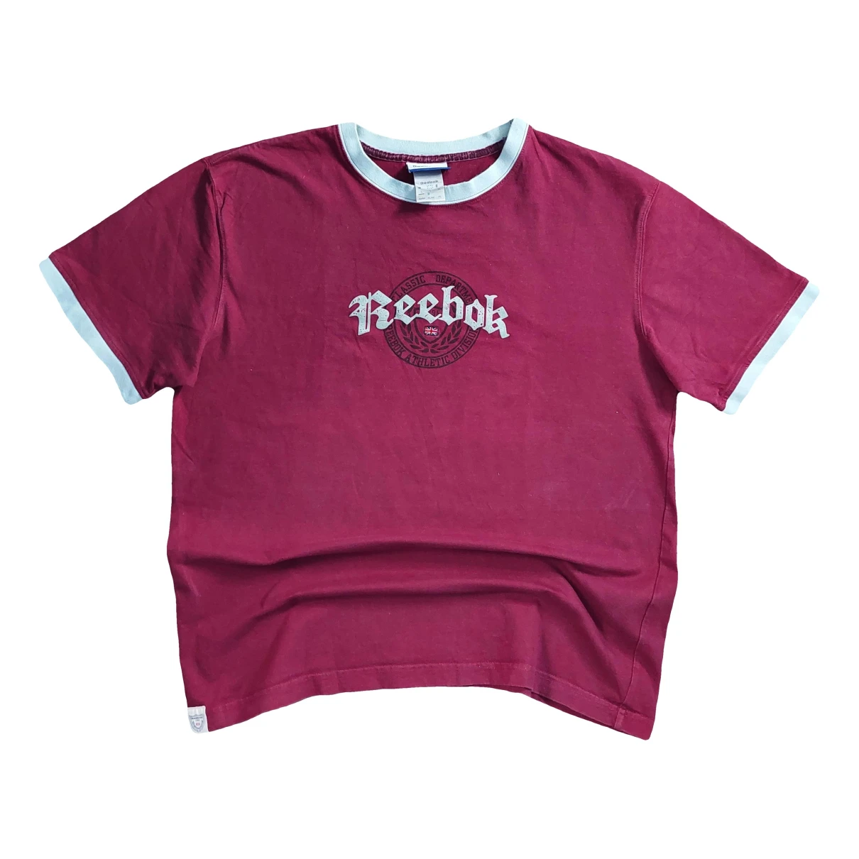 Pre-owned Reebok T-shirt In Burgundy