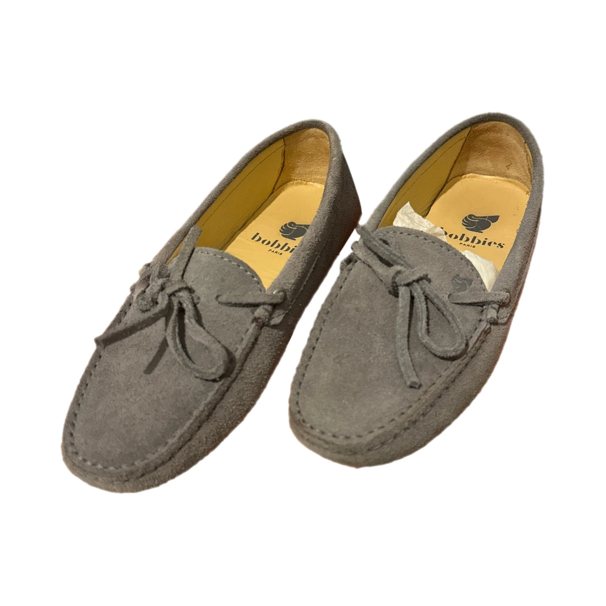 Pre-owned Bobbies Flats In Grey
