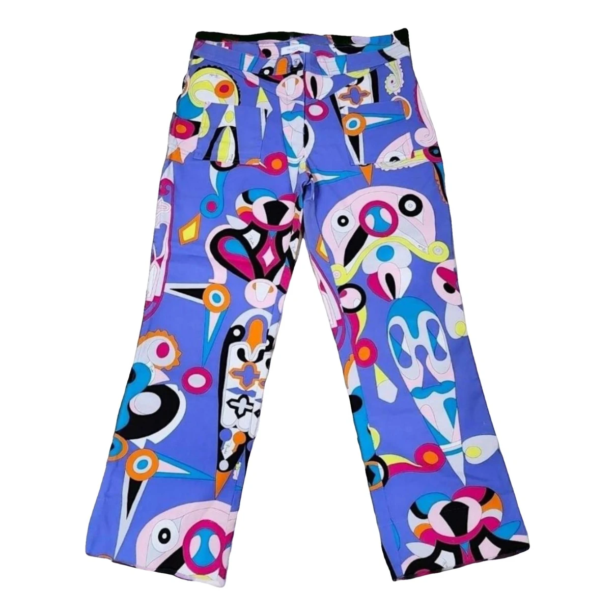 Pre-owned Emilio Pucci Chino Pants In Multicolour