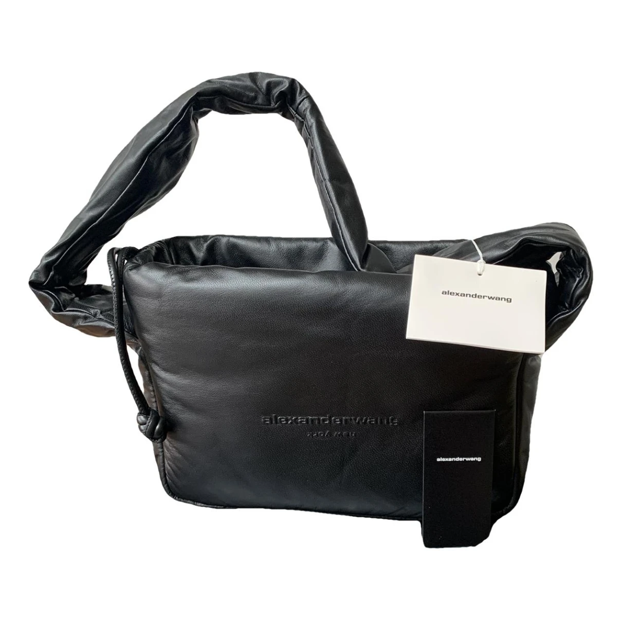Pre-owned Alexander Wang Ryan Leather Handbag In Black