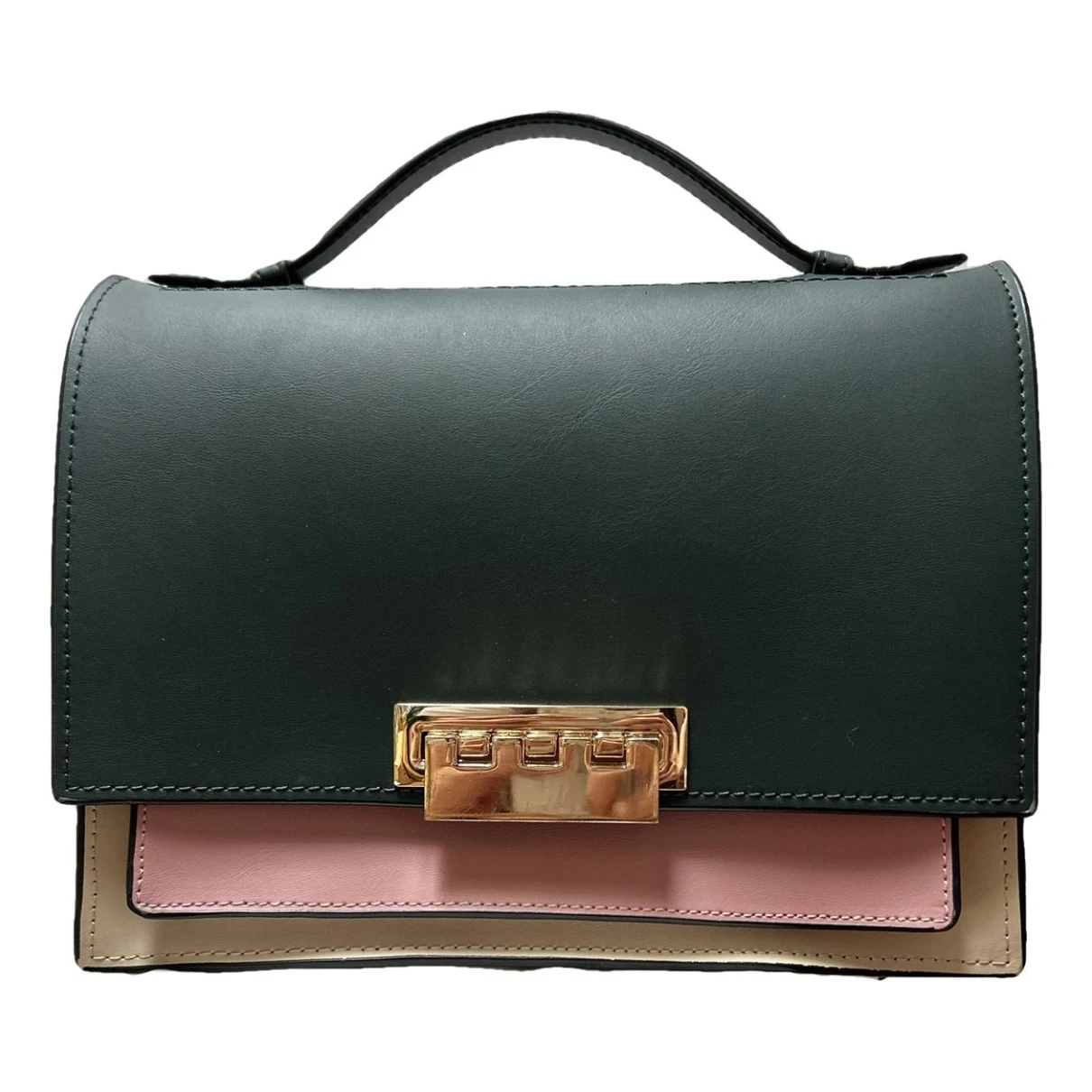Pre-owned Zac Posen Leather Clutch Bag In Multicolour