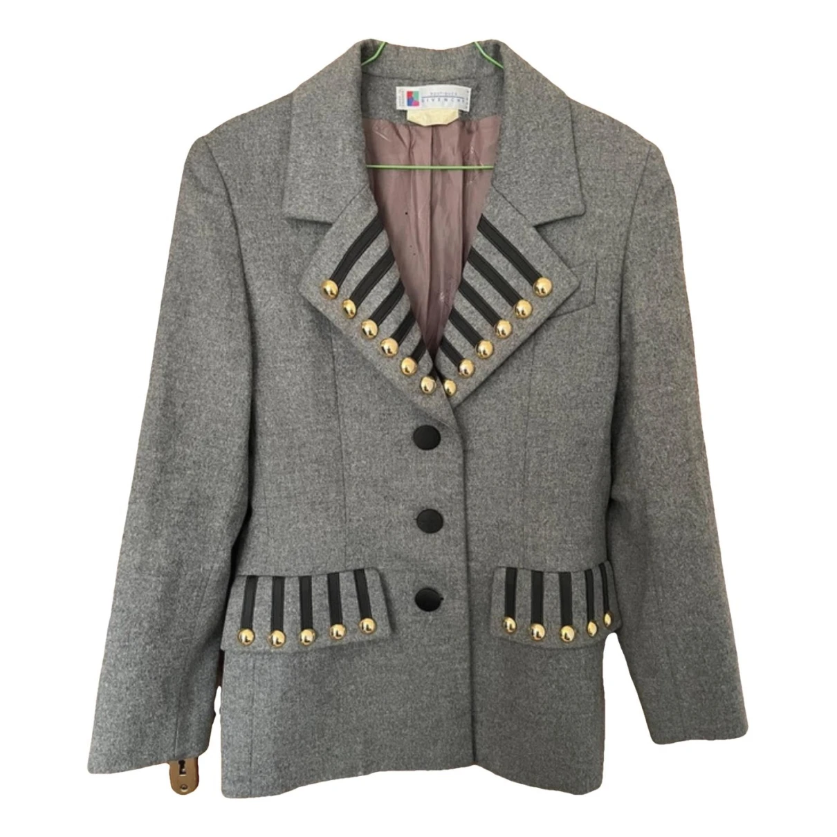 Pre-owned Givenchy Wool Blazer In Grey